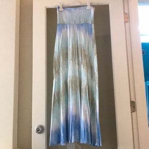 Tie dye maxi skirt